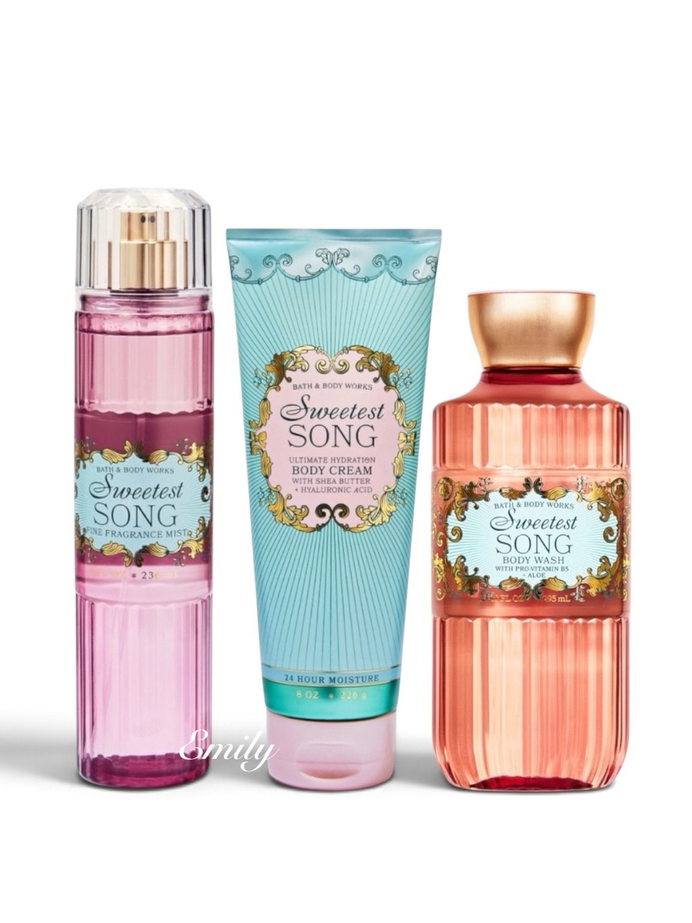 3-Pc SWEETEST SONG Body Care Trio